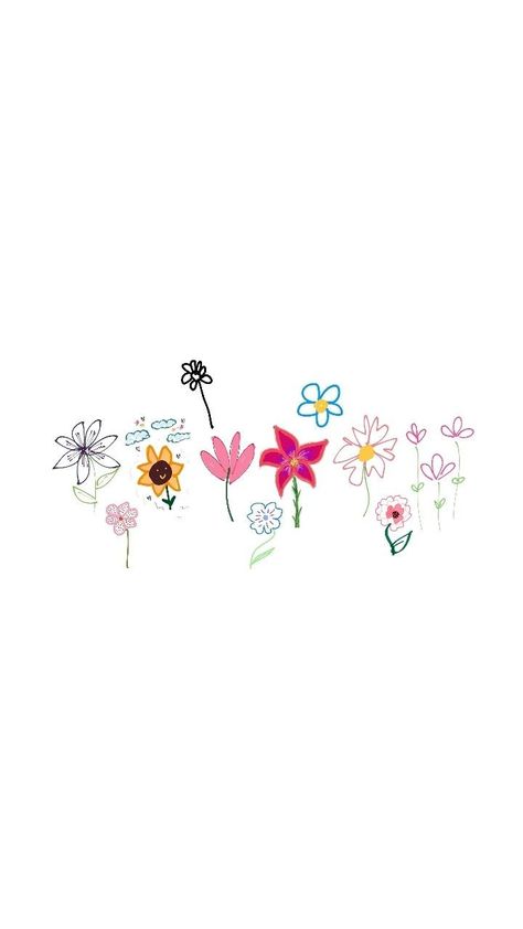 asked my bestfriends to draw me flowers and put it up as my lockscreen trend flowers wallpaper Flower Wallpaper Instagram, Flower Drawing Lockscreen, Flower Spring Wallpaper, May Background Wallpapers Iphone, Draw Flowers Wallpaper Trend, Pinterest Phone Wallpaper, Tiktok Flower Trend Drawing Wallpaper, Flower Drawing On Phone, Simple Cute Backgrounds Iphone