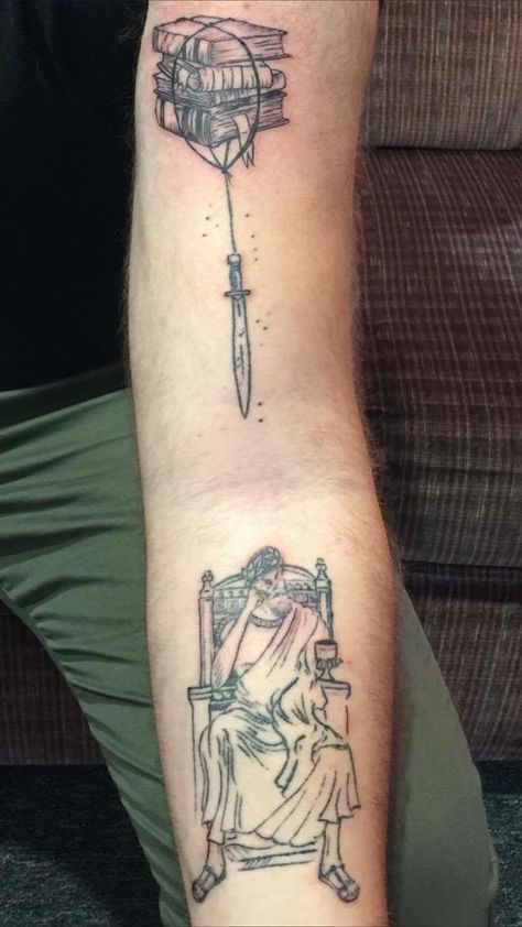 Finally finished the Sword of Damocles tattoo from a little while back! Done by Lyrin at Lucky Cat Tattoos Mt. Sinai NY Damocles Tattoo, Lucky Cat Tattoo, Mt Sinai, Timeless Tattoo, Cat Tattoos, Studio Wall, Lucky Cat, Persona 5, Tattoo Idea