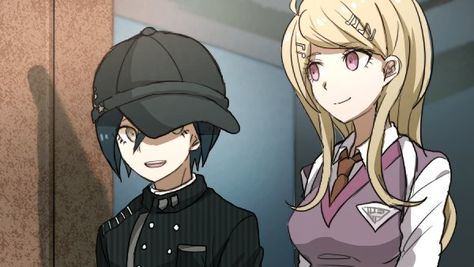 Shuichi Fanart, Blue School Uniform, Amnesia Memories, Art Pfp, Kaede Akamatsu, New Danganronpa V3, Nuh Uh, Shuichi Saihara, Cartoon Video Games