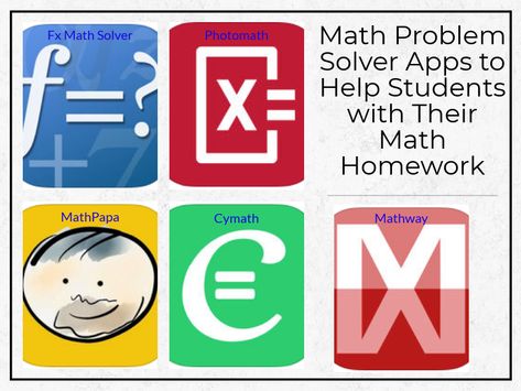 Math Problem Solver Apps to Help Students with Their Math Homework Math Problem Solver, Math Solver, Math Homework Help, Math Problem, Secondary Math, Fun Math Games, 21st Century Skills, Math Help, Math Tutor