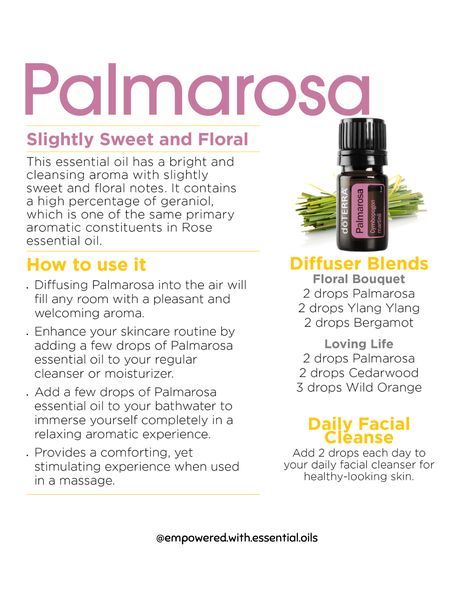 Doterra Skin Care, Palmarosa Essential Oil, Doterra Blends, Doterra Oil, Parasite Cleanse, Doterra Essential Oils Recipes, Daily Skincare Routine, Essential Oils Health, Skin Care Product