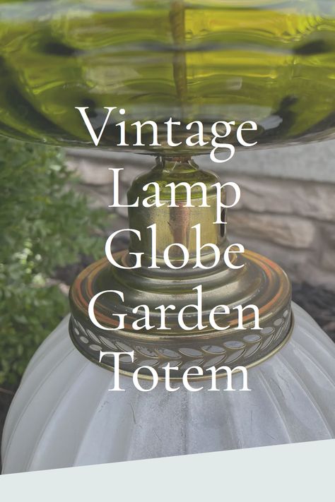 Upcycle Light Fixture Repurposed, Old Light Fixtures Repurpose Garden, Repurpose Glass Light Globes, Repurpose Light Globes, Teapot Garden Ideas, Lamp Post Landscaping, Diy Vintage Lamp, Repurposed Light Globes, Outside Lamp Post