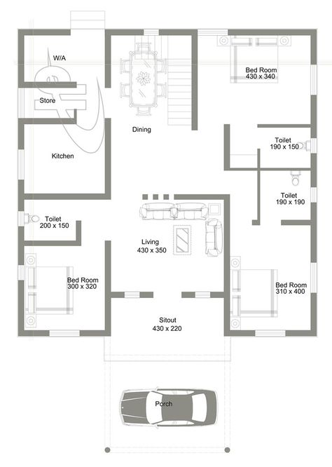 House Design 6 Bedroom, Three Letter Words Worksheets, Words Worksheets For Kindergarten, Micro House Plans, Budget House Plans, Deck House, Small House Blueprints, 30x40 House Plans, Single Floor House Design