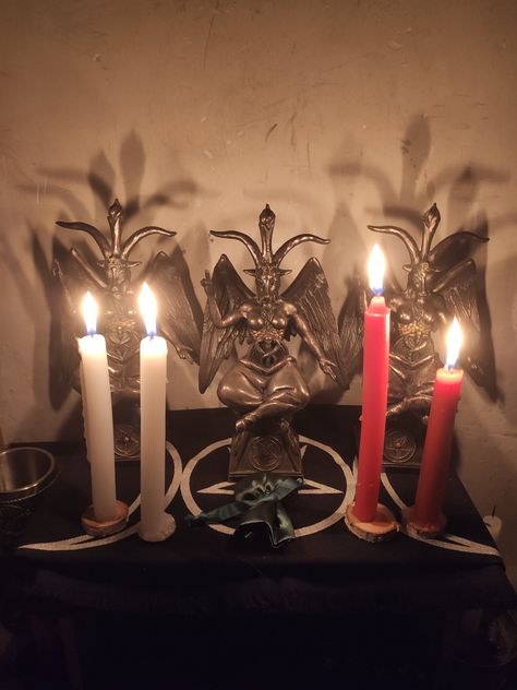 Lucifer Altar, Santa Muerte Altar, Spiritual Satanism, Theistic Satanism, Laveyan Satanism, Royal Arch Masons, The Satanic Bible, Witchcraft Altar, Pagan Spirituality