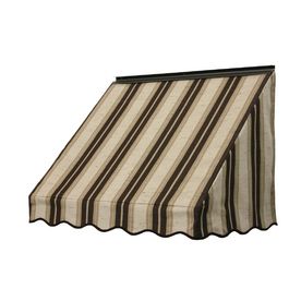 Nuimage Awnings 42-In Wide X 24-In Projection Chocolate Chip Fancy Stripe Slope Window Awning 37X6x42477603x Fixed Window, Diy Awning, Window Awning, Window Awnings, Shutters Exterior, Exterior Remodel, Windows Exterior, Sunbrella Fabric, Vintage Bar