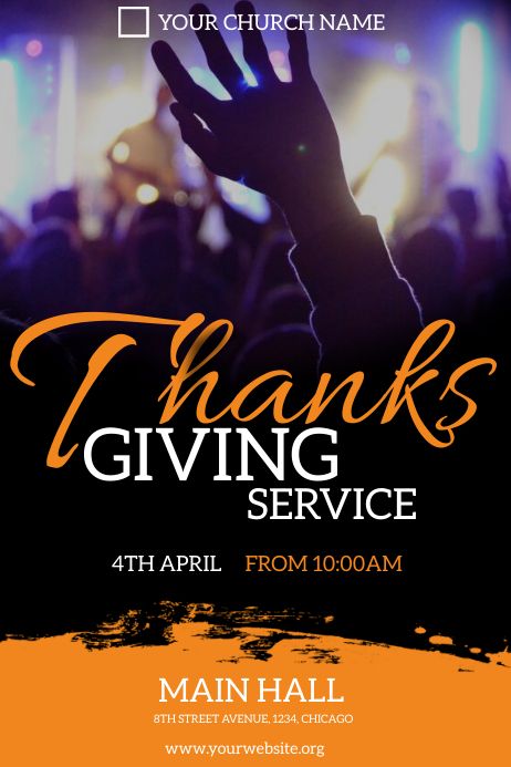 1,950+ customizable design templates for ‘thanksgiving service’ Thanksgiving Service Flyer Design, Church Service Flyer Design, Sunday Service Poster, Church Poster Ideas, Thanksgiving Fonts, Thanksgiving Sunday, Church Background, Thanksgiving Templates, Service Poster