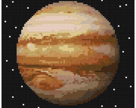 Etsy :: Your place to buy and sell all things handmade Jupiter Planet, Yarn Trees, Arte 8 Bits, Pola Kristik, Cross Stitch Art, Cross Stitch Designs, Counted Cross Stitch, Cross Stitch Pattern, Beading Patterns