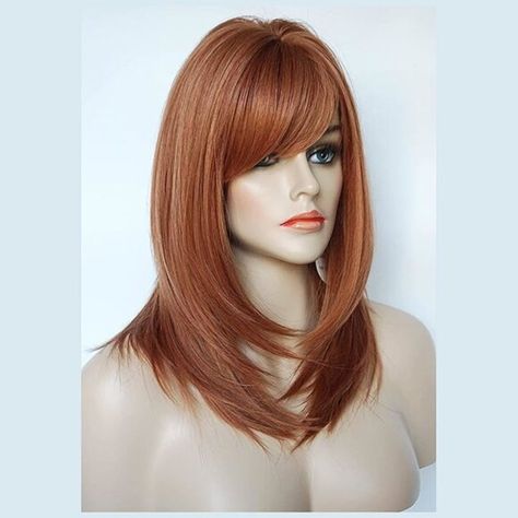 Copper bob hair