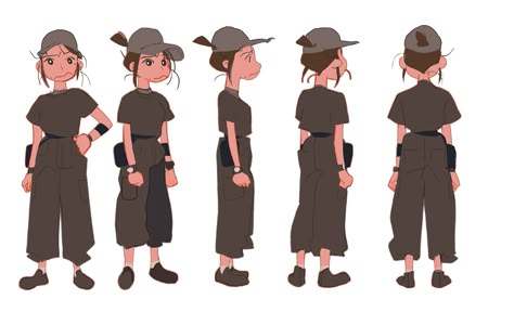 2021 - GOLDEN HOUR- Gobelins - S o p h i e L i Animation Portfolio, Character Turnaround, 얼굴 드로잉, Character Model Sheet, Animation Character, Character Model, Character Design Sketches, Chara Design, Character Sheets