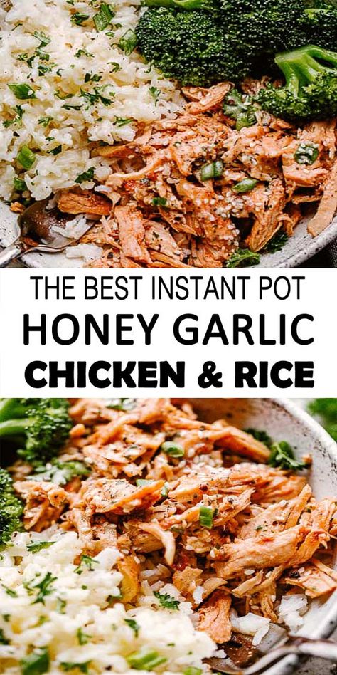 Instant Pot Honey Garlic Chicken and Rice - Countsofthenetherworld.com Honey Garlic Chicken And Rice, Garlic Chicken And Rice, Instant Pot Honey Garlic Chicken, Garlic Chicken Recipe, Better Than Takeout, Easy Chicken Breast, Garlic Chicken Recipes, Easy Chicken Dinner Recipes, Honey Chicken