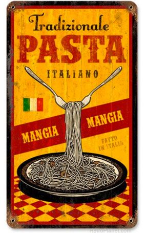 Italian Mural, Italy Drawing, Vintage Pasta, Antique Logo, Vintage Italian Posters, Diner Sign, Italian Posters, Italian Recipes Traditional, Gif Lucu