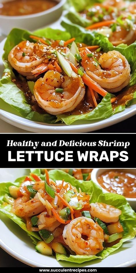 Enjoy these Healthy and Delicious Shrimp Lettuce Wraps! Packed with flavorful shrimp, fresh veggies, and a zesty sauce, they’re the perfect low-carb meal or appetizer. Spicy Shrimp Lettuce Wraps, Asian Shrimp Lettuce Wraps, Low Carb Recipes With Shrimp, Healthy Taco Shrimp Lettuce Wraps, Low Calorie Lettuce Wraps, Shrimp Low Carb Recipes, Healthy Shrimp Lunch Ideas, Low Carb Seafood Recipes, Lettuce Taco Wraps