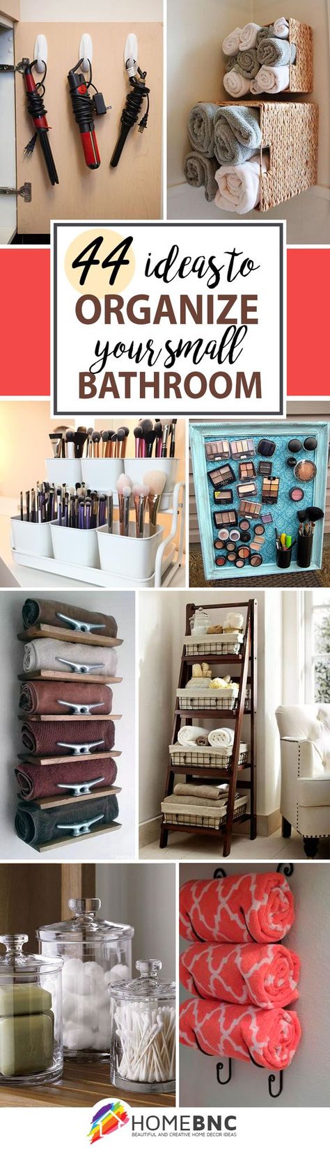 Small Bathroom Storage Ideas: Organisation Hacks, Small Bathroom Storage, Trendy Bathroom, Bath Room, Organization Tips, Diy Organization, Bathroom Organization, Diy Bathroom, Room Organization