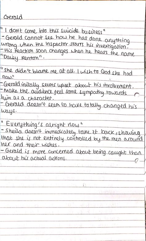 An Inspector Calls Revision Notes Gerald, Gerald Inspector Calls, Inspector Calls Annotations Book, An Inspector Calls Annotations, Inspector Calls Revision Notes, Inspector Calls Quotes, Aic Revision, An Inspector Calls Revision Notes, Gcse Aesthetic