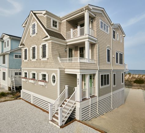 Welcome to Ocean Oasis - Marnie Custom Homes Bright Front Doors, Decorators White Benjamin Moore, Delaware Beaches, In Harmony With Nature, Harmony With Nature, Interior Design Work, Custom Built Ins, Beach Retreat, White Quartz Countertop