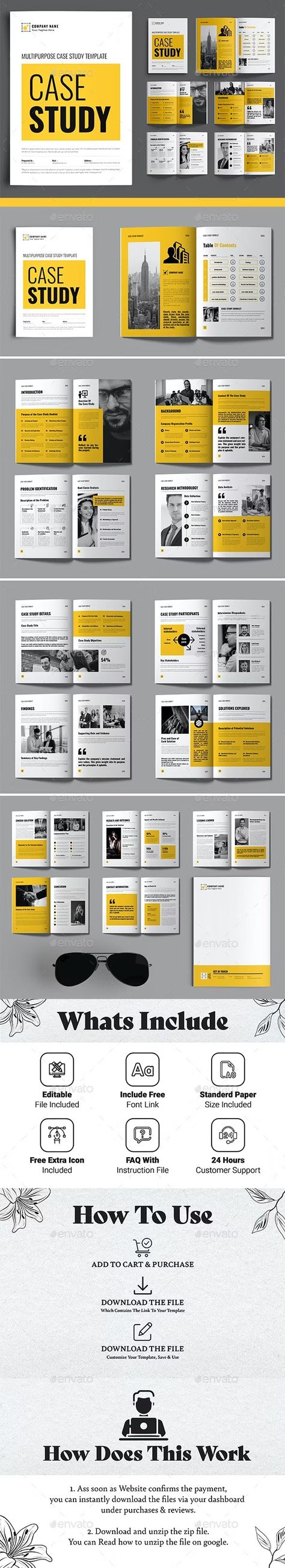 Case Study Template, Print Templates | GraphicRiver Case Study Layout, Study Format, Case Study Format, Document Design, Case Study Template, Marketing Case Study, Problem Statement, Documents Design, Print Templates