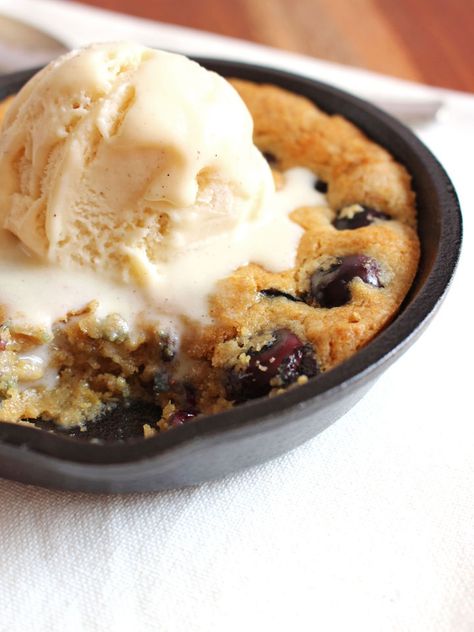 blueberry lemon skillet cookie for two Small Batch Cookie Recipes, Skillet Cookie For Two, Cookie For Two, Small Batch Cookie, Toaster Recipes, Toaster Oven Cooking, Small Batch Cookie Recipe, Convection Oven Recipes, Toaster Oven Recipes