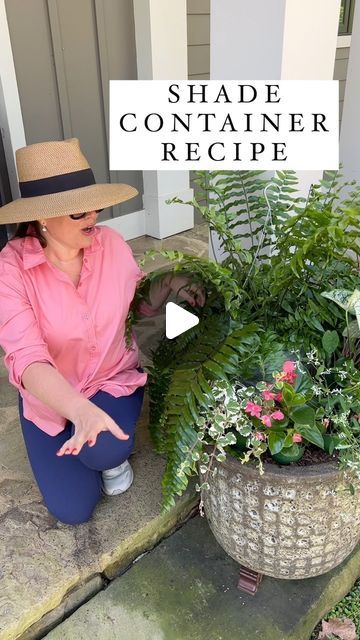 Carmen Johnston Gardens on Instagram: "Y’all asked for SHADE …here is goes xoxo ask away" Shade Planters Ideas Front Porches, Patio Planter Ideas Plant Pots, Container Gardening Shade, Porch Planter Ideas, Front Porch Flower Pots, Screened Porch Decorating, Front Porch Flowers, Spring Planter, Patio Flowers