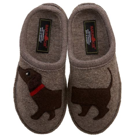 Haflinger Women's Doggy Slipper -- This is an Amazon Affiliate link. To view further for this item, visit the image link. Cute Slippers, Winter Slippers, Wool Slippers, Floppy Ears, Slippers Cozy, Boiled Wool, Leather Slippers, House Shoes, Slipper Shoes