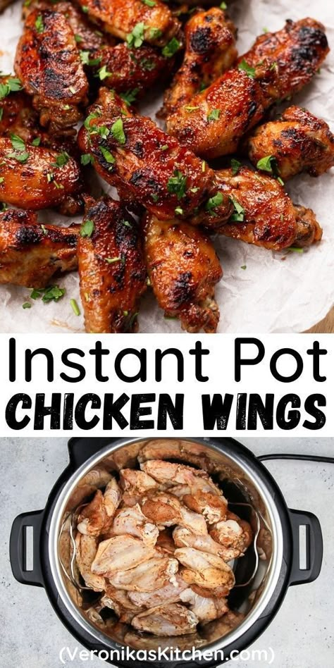 Chicken Wings In Instant Pot, Pressure Cooker Chicken Wings, Instant Pot Chicken Wings, Instant Meals, Pot Food, Chicken Wings Recipe, Pressure Cooker Chicken, Best Party Food, Tailgating Recipes