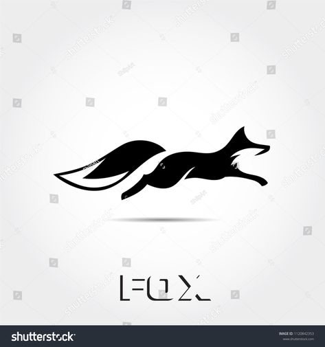 Fox Logo Design Graphics, Fox Stencil, Fox Logo Design, Fox Running, Movement Drawing, Fast Logo, Running Logo, Fox Artwork, Fox Images