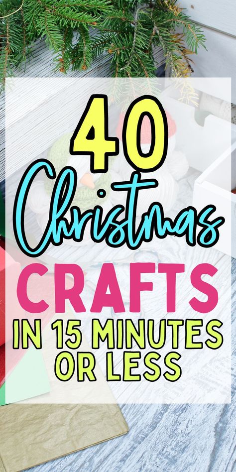 Easy Christmas Crafts. Simple crafts for Christmas. How to make homemade Christmas gifts. Christian Christmas Crafts For Adults Easy Diy, Diy Christmas Ornaments For Men, School Holiday Crafts For Kids, Funny Homemade Christmas Gifts, Christmas Crafts For Seniors Easy, Quick Christmas Gifts To Make, Christmas Crafts For Nursing Home Residents, Diy Craft Christmas Gifts, Christmas Crafts For Adults Easy