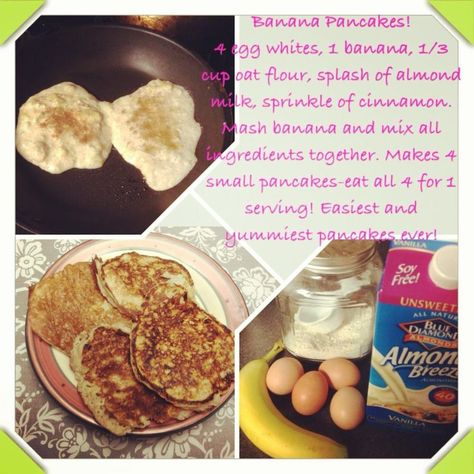 Healthy blueberry pancakes Healthy Blueberry Pancakes, Healthy Banana Pancakes, Banana Pancake Recipe, Banana Protein Pancakes, Clean Breakfast, Banana Pancake, Gf Breakfast, Banana Pancakes Recipe, Quest Nutrition