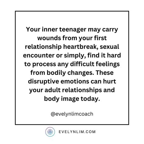 4 Reasons on Why You Need to Heal Your Wounded Inner Teenager - Transformation Life Coach | EFT Practitioner Evelyn Lim Healing Inner Teenager, Inner Teen Healing, Inner Teenager Healing, Ig Strategy, What Is Eft Tapping, Anxiously Attached, Repressed Emotions, Healing Coach, Healing Symbols