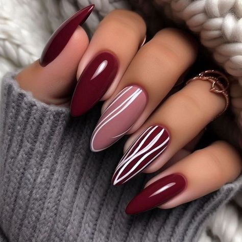 Cute nails art ideas 💡 spring nails ideas 2024 | follow for more ideas #nails #nailart #nailsnailsnails #nailsofinstagram #nailsoftheday #nailsinspiration Dark Red Nail Art, Copper Nails Designs, Fall Nail Art Ideas, Nail Art Simple, Subtle Nail Art, Chrome Nails Designs, Nude Nail Designs, French Acrylic Nails, Burgundy Nails