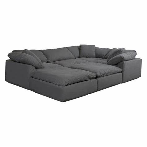 cloud couch, tik tok, viral, furniture, amazon finds, amazon furniture, cloud sofa, sunset trading, cloud couch dupe, living room, sofa, comfort, cozy, furniture, amazon must haves, popular, trending, cloud, tik tok trend Sofa Gray, Grey Sectional Sofa, Family Room Furniture, Sectional With Ottoman, Grey Sectional, Open Space Living, Modular Sectional Sofa, Spare Bedroom, Corner Sectional