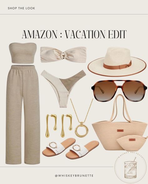 Comment vacay to receive the direct link to shop these! Amazon vacation edit! Travel outfit, bikini, hat, sunglasses, purse, bag, beach, sandals, shoes, jewelry Follow my shop @whiskeybrunette on the @shop.LTK app to shop this post and get my exclusive app-only content! #liketkit #LTKSwim #LTKTravel #LTKItBag @shop.ltk https://liketk.it/4FVO4 Jewelry For Beach Vacation, Punta Cana, Beach Sandals, Purse Bag, Travel Outfit, Beach Vacation, Shoes Jewelry, I Shop, Purse