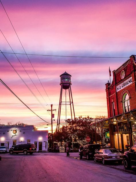 Gruene Texas Photography, Gruene Hall, Gruene Texas, Hill Country Texas, Moon Hotel, Sunset Vacation, Texas Sunset, Travel Texas, 2023 Mood