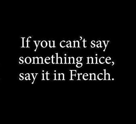 French Quote, Say Something Nice, Something Nice, Say Anything, Say Something, Quote Posters, We Heart It, Lost, Humor