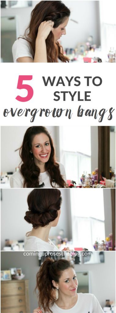 5 ways to style overgrown bangs, ways to style growing out bangs, growing out bangs, how to style overgrown bangs, bangs, growing out bangs hairstyles, overgrown bangs hairstyles Growing Out Bangs Hairstyles, Overgrown Bangs, Lob Bob Hairstyles, Growing Out Bangs, Vintage Hairstyles Tutorial, Hairstyle Tutorials, Bangs Hairstyles, Makeup Help, Coming Up Roses