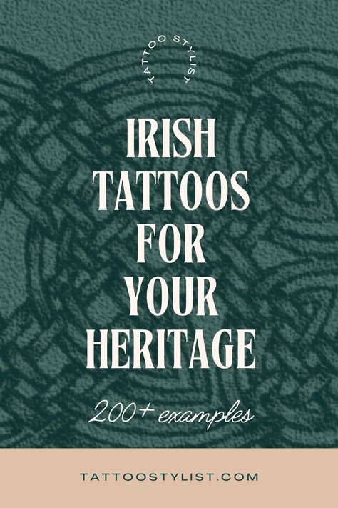 Irish Symbol Tattoos, Celtic Tattoo For Women Irish, Irish Tattoos For Women, Irish Gaelic Tattoo, Small Irish Tattoos, Gaelic Tattoo, Celtic Tattoo For Women, Irish Tattoo, Celtic Tattoos For Men