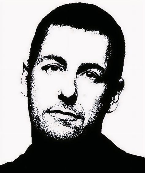 Adam Sandler Tattoo, Adam Sandler Wallpaper, Richard Sandler, Adam Sandler Movies, Small Drawings, Adam Sandler, Film Producer, Black And White Portraits, High Contrast