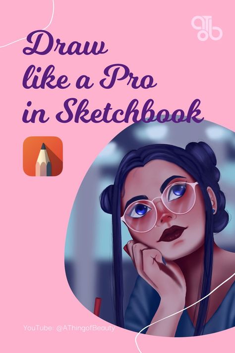 FREE Beginner-friendly tutorial on how to draw using Sketchbook Mobile App. #sketchbook #tutorial #forbeginners #athingofbeauty Sketchbook App Tutorial, Sketchbook Tutorial, Mobile Drawing, Aesthetic Digital Art, Sketchbook App, Sketchbook Aesthetic, Digital Art Tutorial Beginner, App Drawings, Digital Art Software