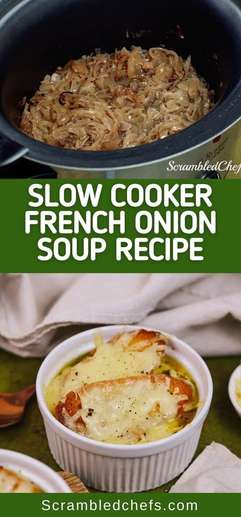 Onion Soup Recipe Slow Cooker, Slow Cooker French Onion Soup Recipe, French Onion Soup Recipe Slow Cooker, Onion Soup Crockpot, Slow Cooker French Onion Soup, Crockpot French Onion Soup, Cream Of Onion Soup, Homemade French Onion Soup, Best French Onion Soup