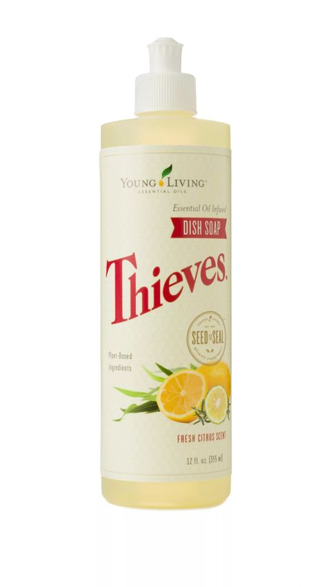 Diy Thieves Cleaner, Thieves Dish Soap, Homemade Dish Soap, Purification Essential Oil, Diy Dish Soap, Diy Household Cleaners, Young Living Thieves, Thieves Household Cleaner, Pine Essential Oil