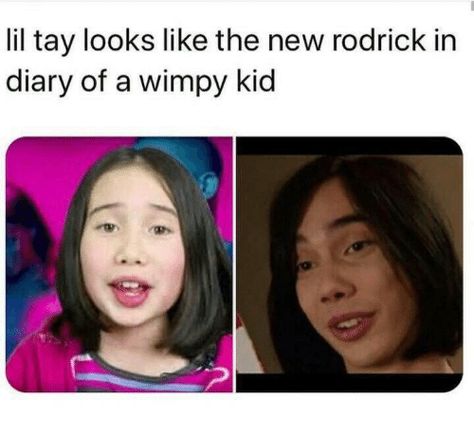 Not My Rodrick, Funny Jump, Lil Tay, Rodrick Heffley, Devon Bostick, Spicy Memes, Diary Of A Wimpy, Diary Of A Wimpy Kid, Old Memes