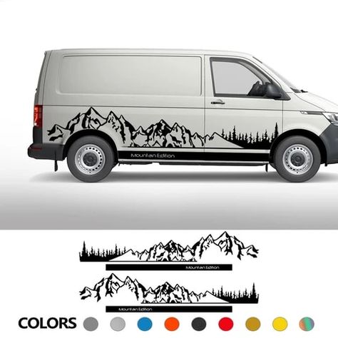 Vw T4 Syncro, Vw California T6, Transporter Van, Camper Decals, Diy Decals, Astro Van, Car Sticker Design, Volkswagen Camper, Vw T6