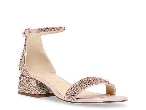 Women's Evening & Wedding Shoes | Event Shoes | DSW Rose Gold Quince, Fabric Glass, Heels Online, Betsey Johnson Shoes, Rhinestone Sandals, Low Block Heels, Pink Heels, Athletic Fashion, Ankle Strap Sandals