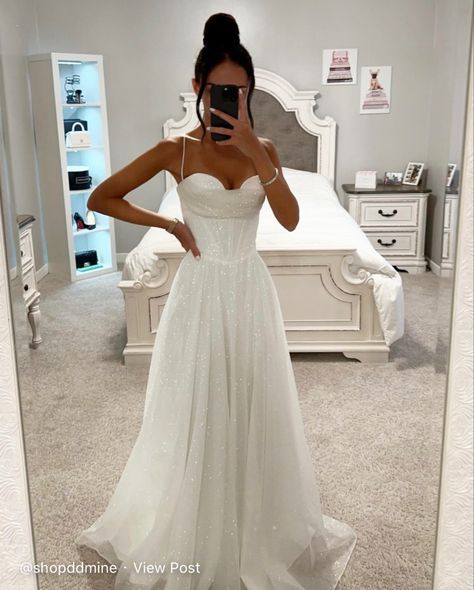 White Ball Dresses, Glitter Ball Gown, Debutante Dresses, Sporty Summer, Glitter Ball, Deb Dresses, Classy Prom Dresses, Stunning Prom Dresses, White Prom Dress