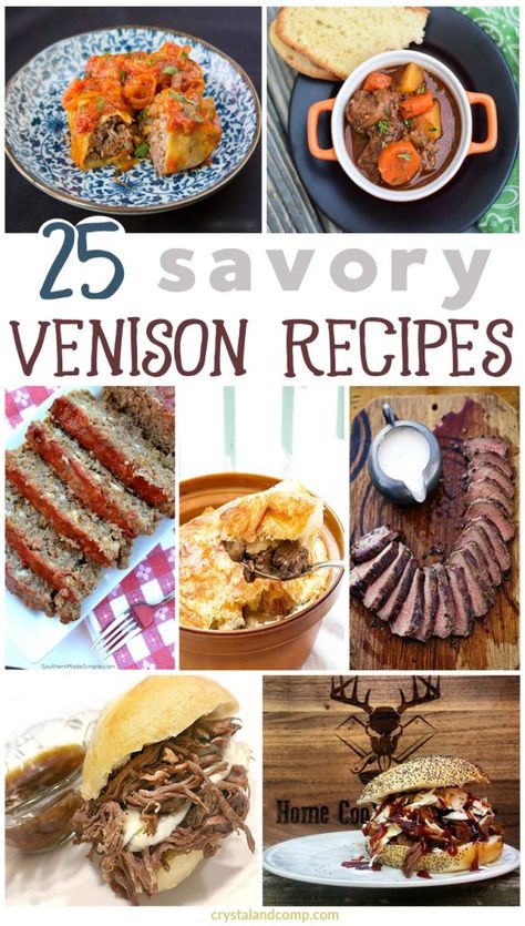 Venison Recipes Crockpot, Easy Venison Recipes, Deer Steak Recipes, Ground Venison Recipes, Deer Steak, Deer Recipes, Venison Steak, Ground Venison, Red Meat Recipes