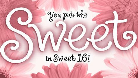 Sweet 16 Birthday Card" by Sherry Seely | Redbubble 16th Birthday Quotes, Cute Birthday Messages, Birthday Message For Daughter, 16th Birthday Wishes, Birthday Wishes Girl, Sweet 16 Birthday Gifts, 16th Birthday Card, Birthday Wishes For Daughter, Birthday Wishes Messages