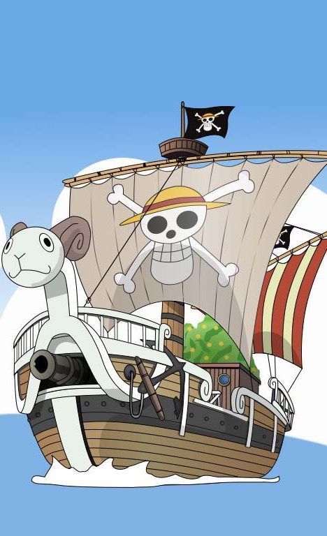 The Going Marry One Piece, The Going Merry One Piece, Going Merry Drawing, One Piece X Hello Kitty, Going Mary One Piece, Going Merry Wallpaper, Going Marry One Piece, Going Merry Tattoo, One Piece Boat Pirate Ships