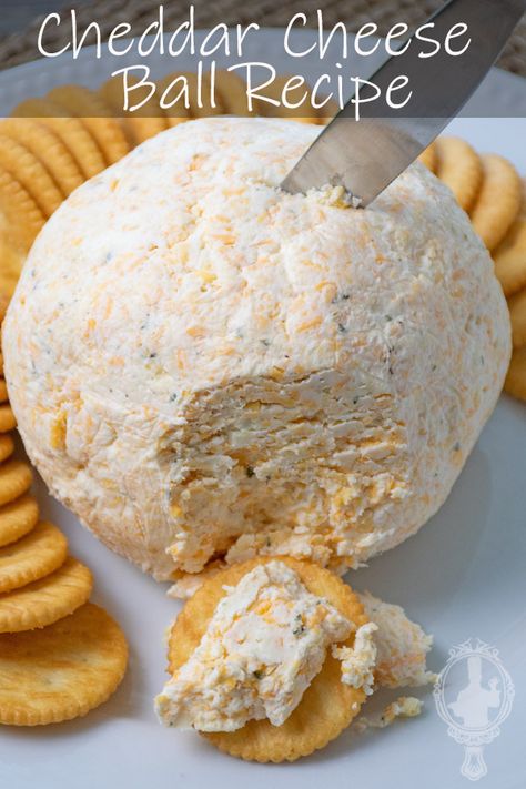 Cheddar Cheese Ball Hidden Valley Ranch Cheese Ball, Cheddar Cheese Cheese Ball, Ranch Cheese Ball Hidden Valley, Goat Cheese Cheese Ball, Classic Cheeseball Recipes, No Nut Cheese Ball Recipes, Garlic Cheeseball Recipes, Keto Cheeseball Recipe, Cheese Ball With Ranch Packet