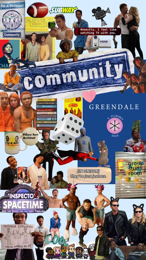 #communitytv Community Wallpaper, Community Tv Show, Fat Dog, Fat Dogs, Community Tv, Community Show, Group Study, Donald Glover, Gift Inspo