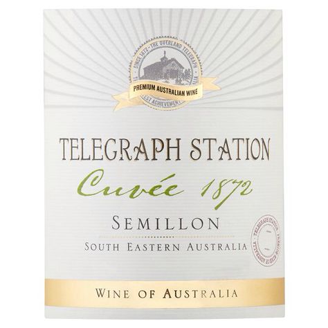 Telegraph Station Semillon Semillon, Australian Wine, Card Holder, Place Card Holders, Wine, Book Cover