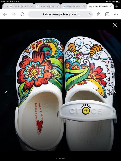 Painted Crocs, Gucci Bedding, Crocs Store, Crocs Aesthetic, Crocs Ideas, Funny Grandpa Shirt, Smile Gift, Unique Photo Gifts, Custom Shoes Diy